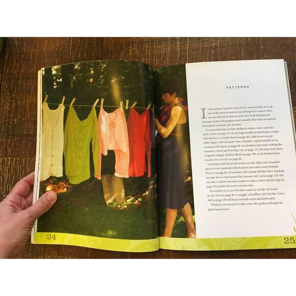 The Yarn Garden 30+ knits using plant-based yarn pattern book Knit Crochet - Picture 4 of 10